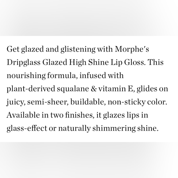 Morphe Dripglass Glazed High Shine Lip Gloss Shade: Berry Stained ✨ 🆕 - Picture 8 of 8